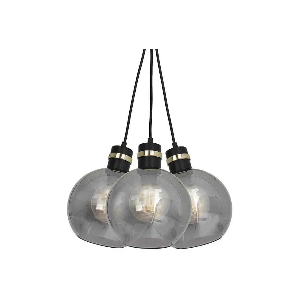 Omega Sphere Pendant Lamp - Black, Glass