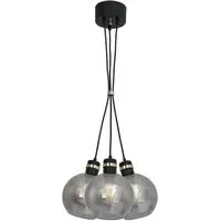 Omega Sphere Pendant Lamp - Black, Glass