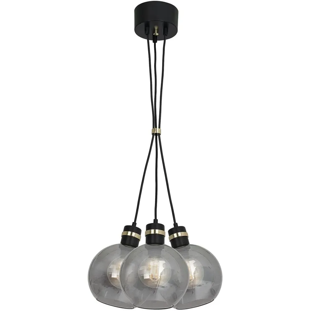 Omega Sphere Pendant Lamp - Black, Glass