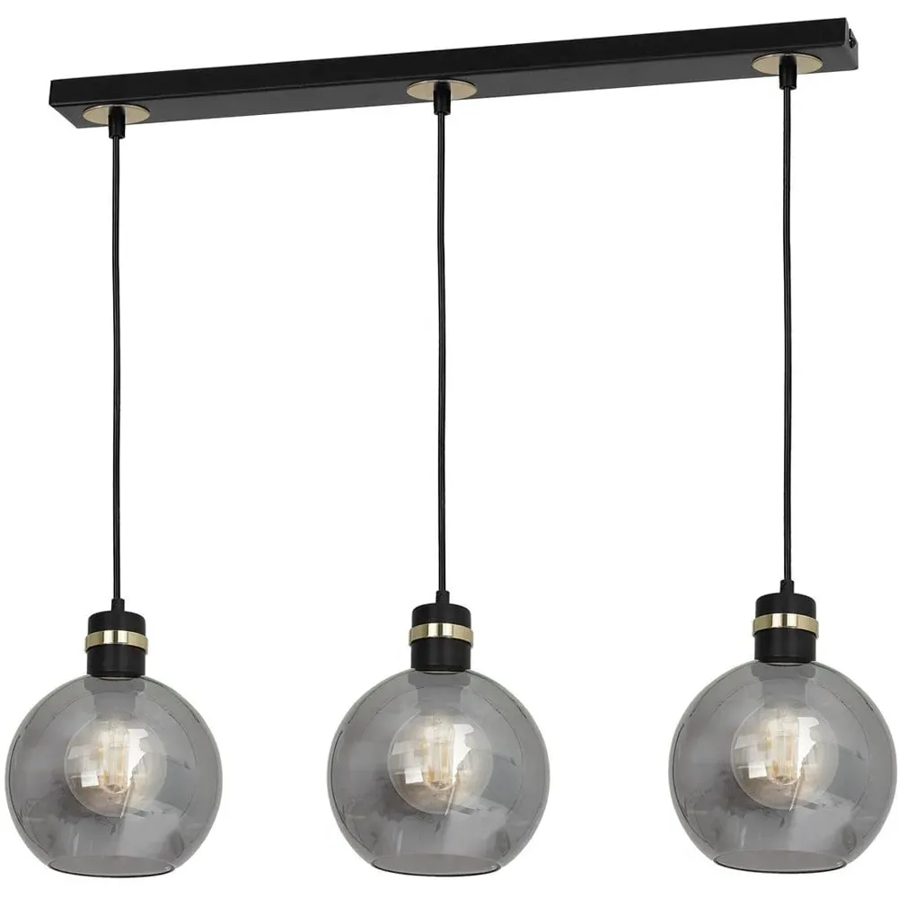 Omega Sphere Pendant Lamp - Black, Glass