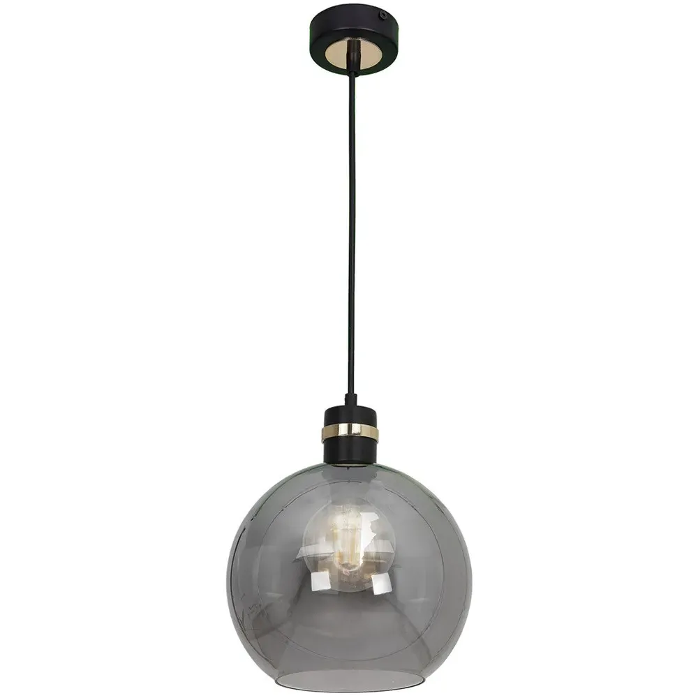 Omega Sphere Pendant Lamp - Black, Glass