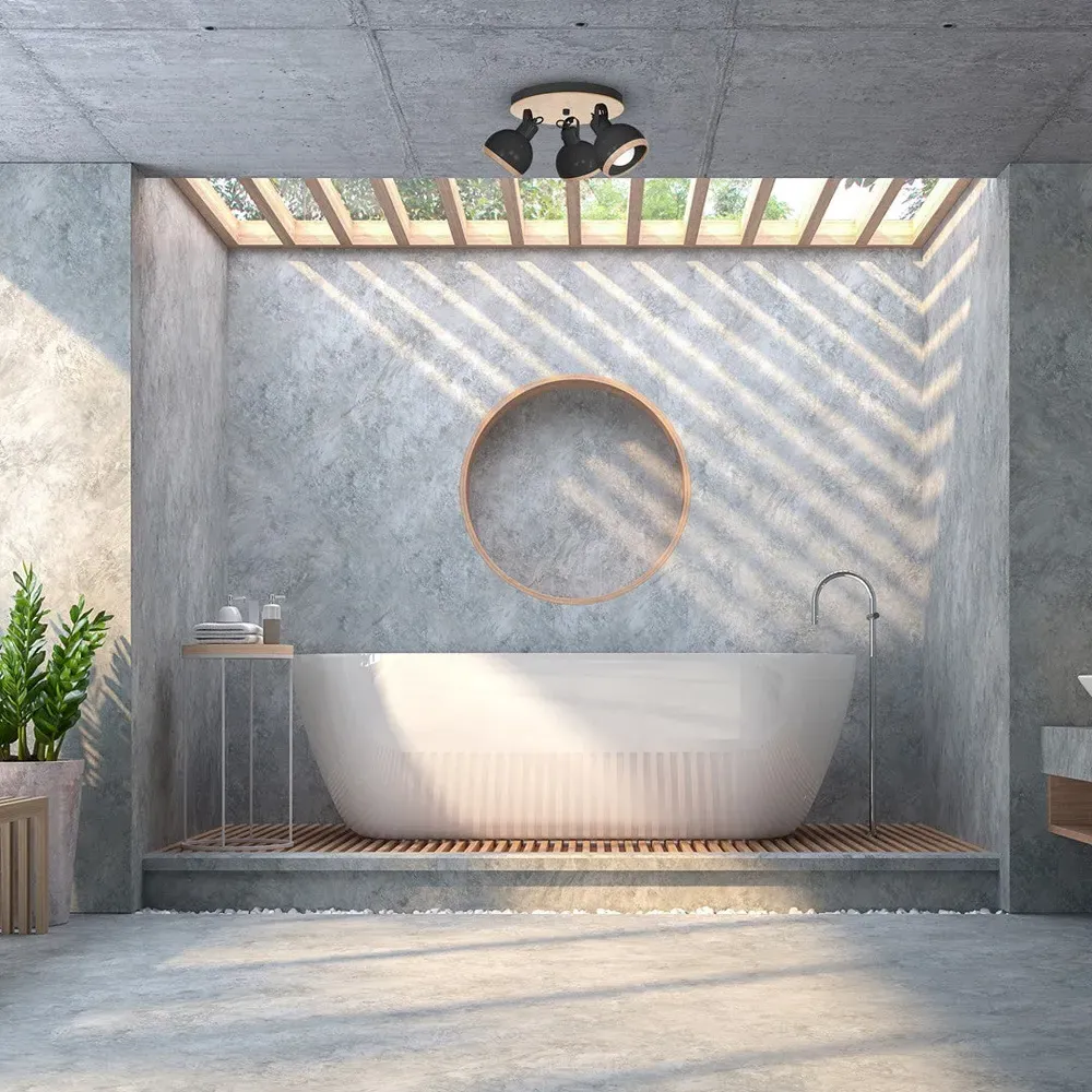 Oval Ceiling Lamp 230V - Black, Metal