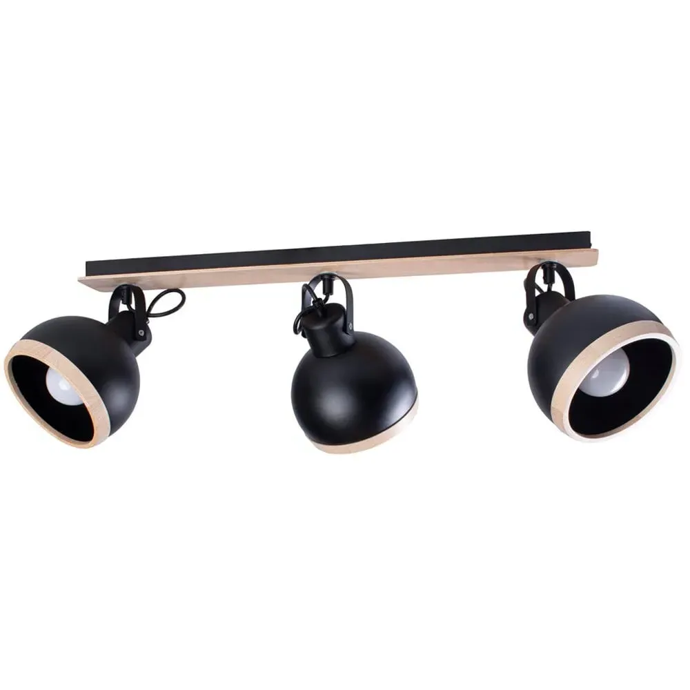 Oval Ceiling Lamp 230V - Black, Metal image