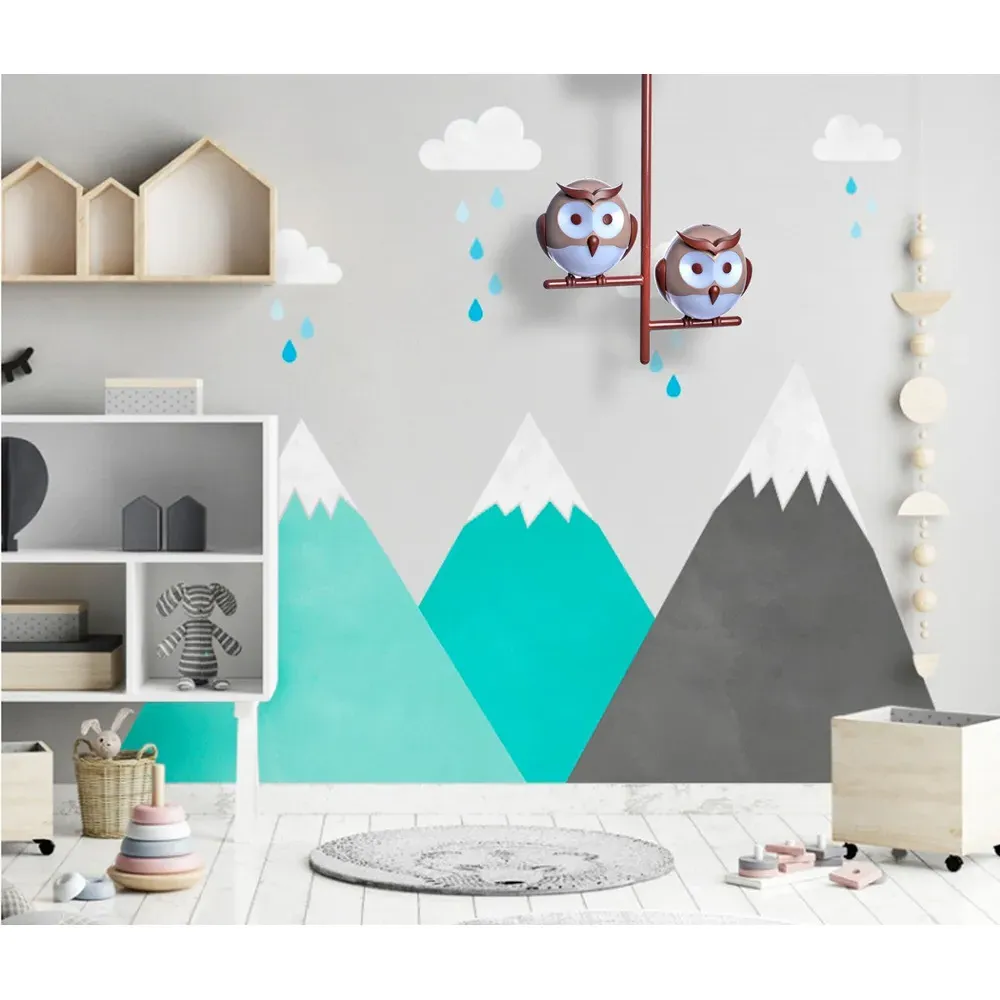 Owl LED Ceiling Lamp - Brown