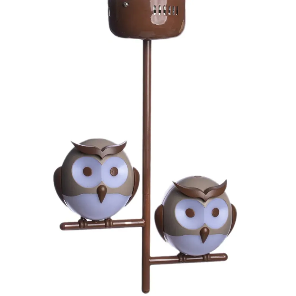 Owl LED Ceiling Lamp - Brown
