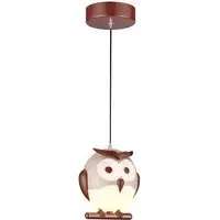 Owl LED Pendant Lamp - Brown