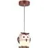 Owl LED Pendant Lamp - Brown
