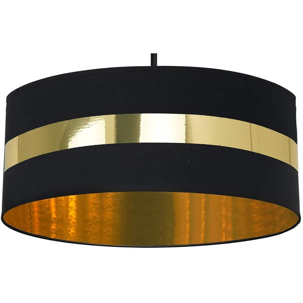 Palmira Ceiling Lamp - Black, Fabric