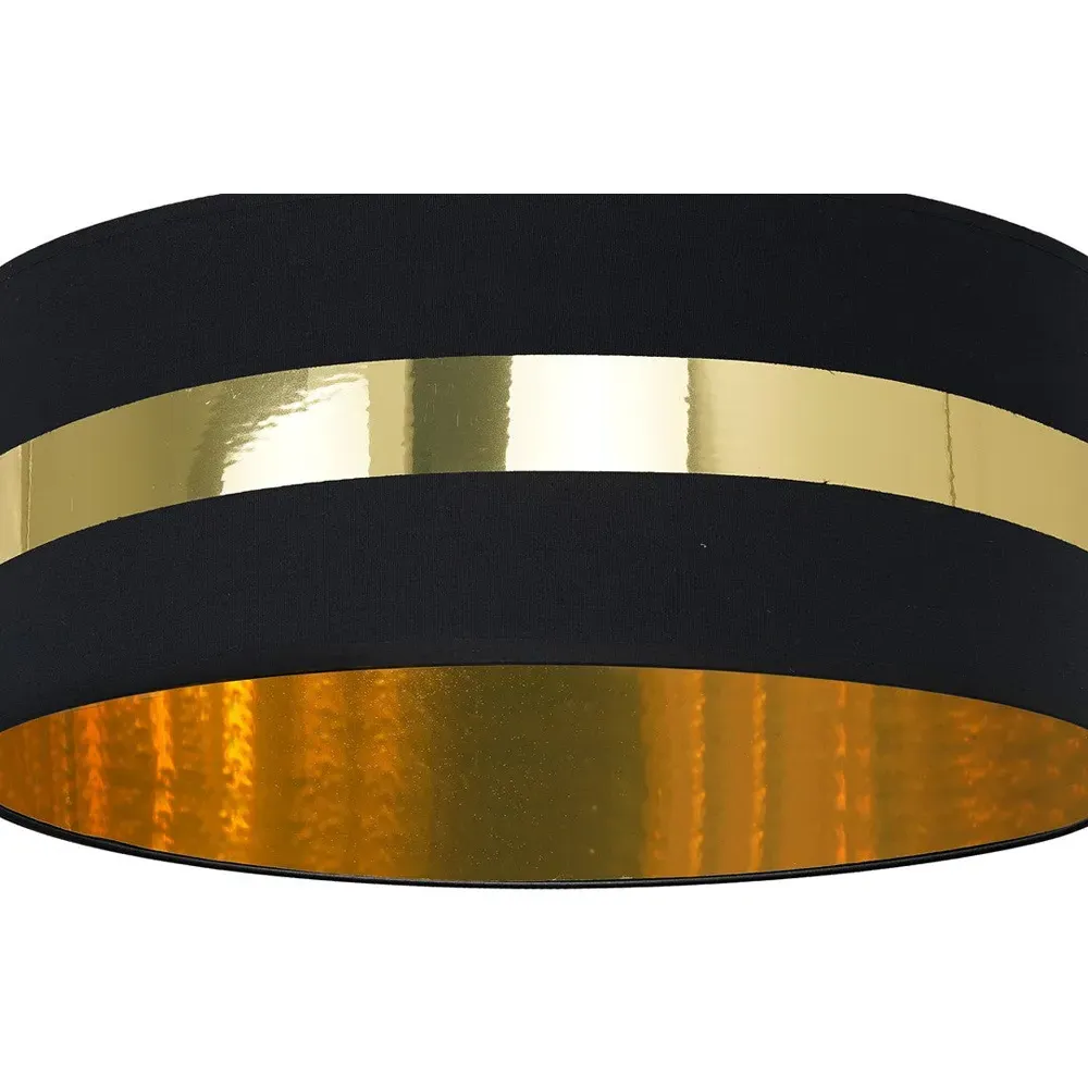 Palmira Ceiling Lamp - Black, Fabric