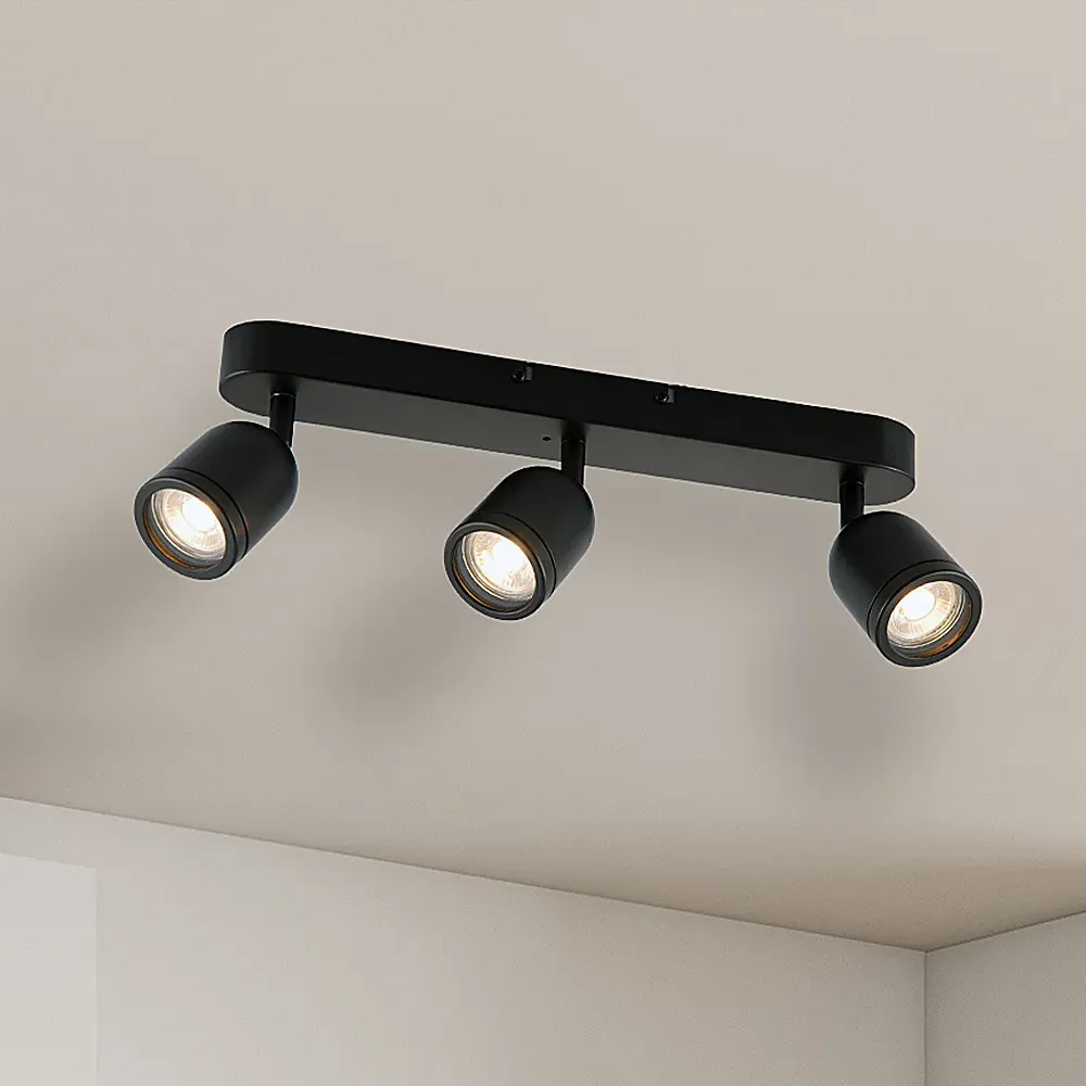 Porter 3 LED Ceiling Light - Black