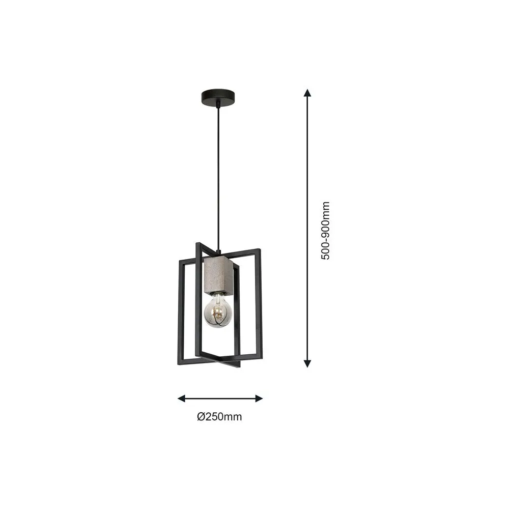 Ralph Pendant Lamp - Black