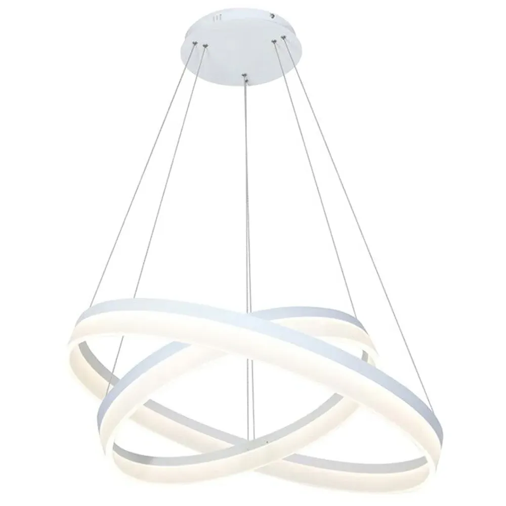 Ring LED Pendant Lamp with Remote - White