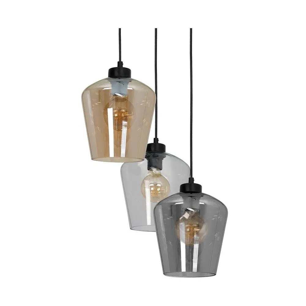 Santiago Mix Pendant Lamp - Black