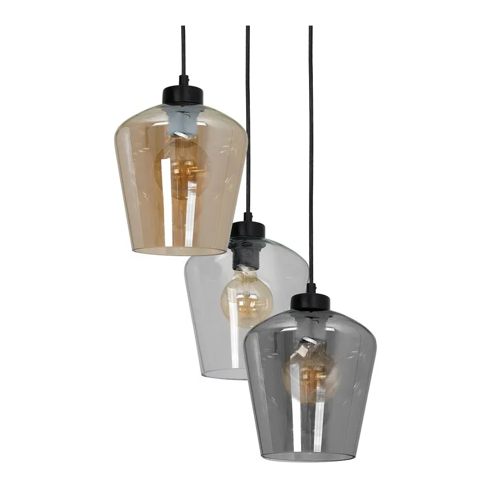 Santiago Mix Pendant Lamp - Black