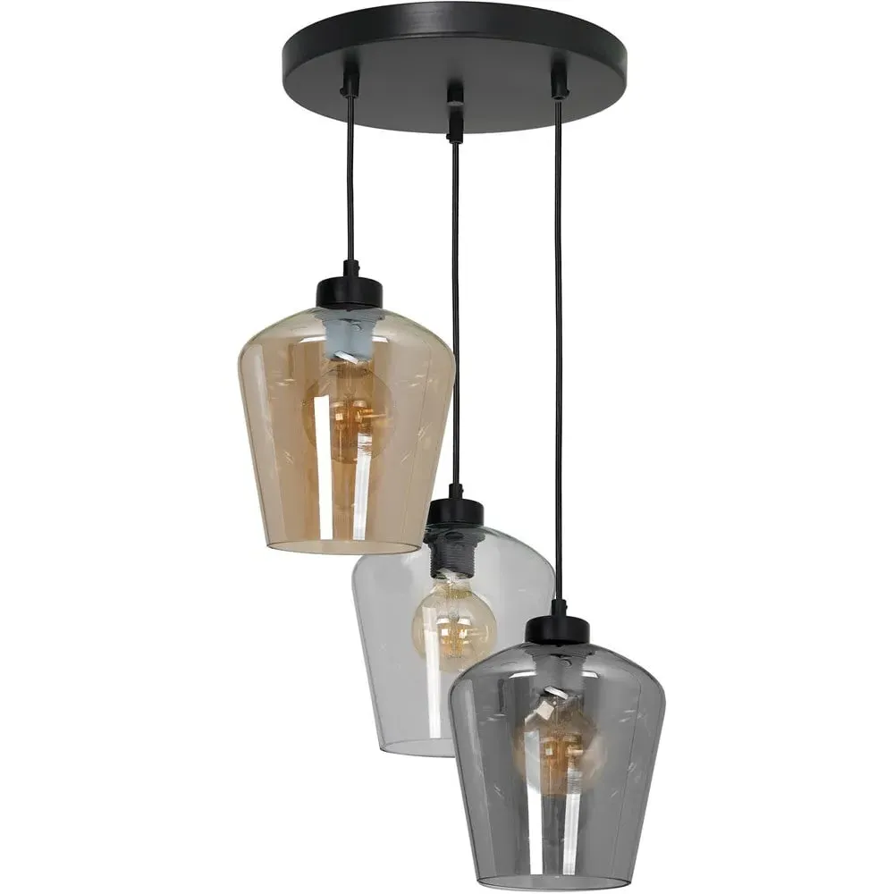 Santiago Mix Pendant Lamp - Black