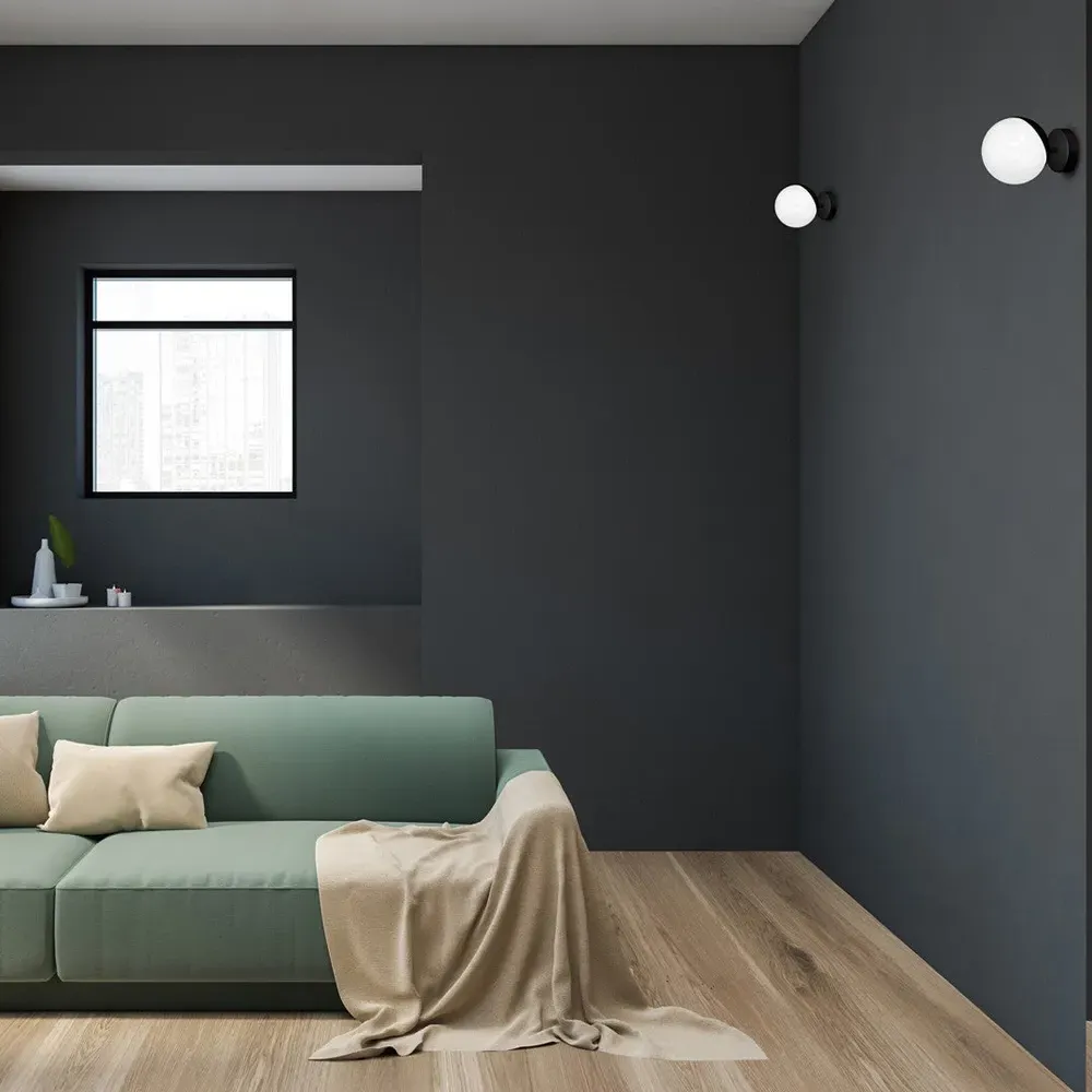 Sfera Wall Lamp 230V - Black, Glass