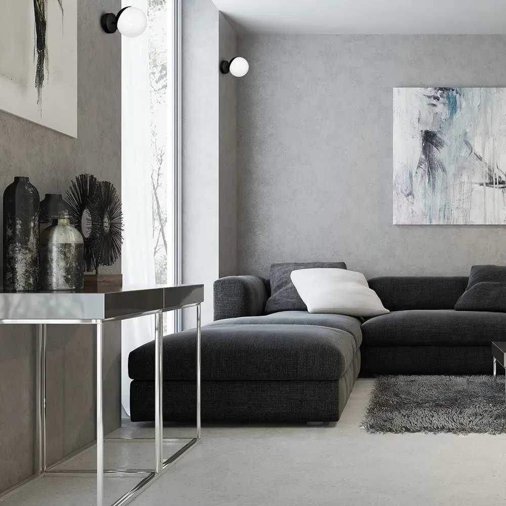 Sfera Wall Lamp 230V - Black, Glass