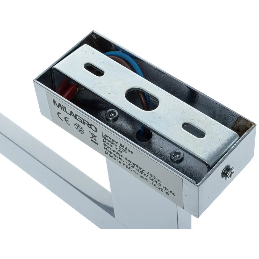 Shine 30cm LED Wall Lamp - Silver