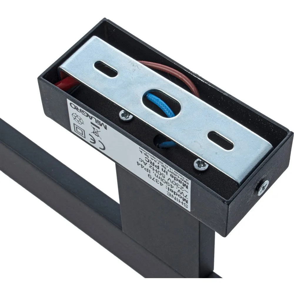 Shine 40cm LED Wall Lamp - Black