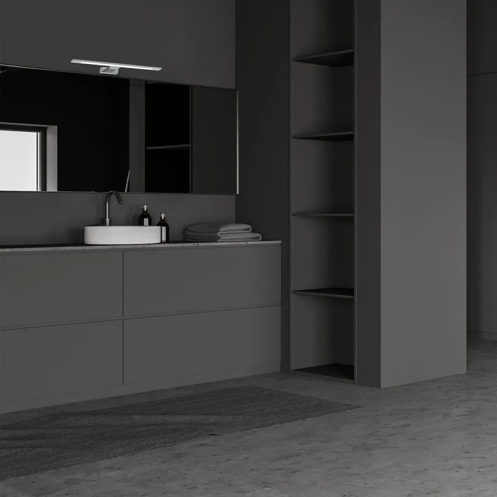 Shine 40cm LED Wall Lamp - Silver