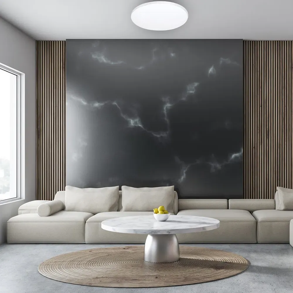 Siena Large Round LED Ceiling Lamp with Remote - White