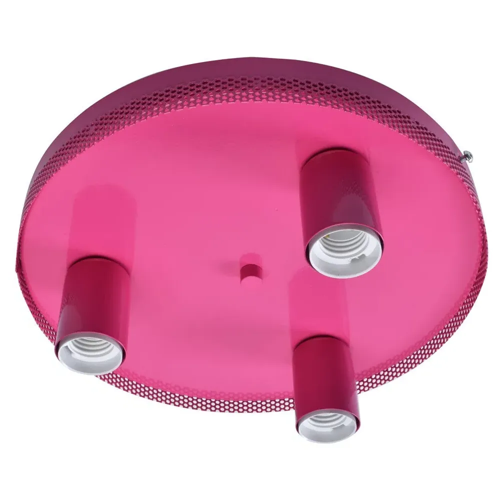Star Ceiling Lamp - Pink, Alloy