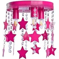 Star Ceiling Lamp - Pink, Alloy