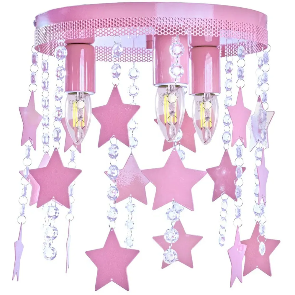 Star Ceiling Lamp - Pink, Alloy image