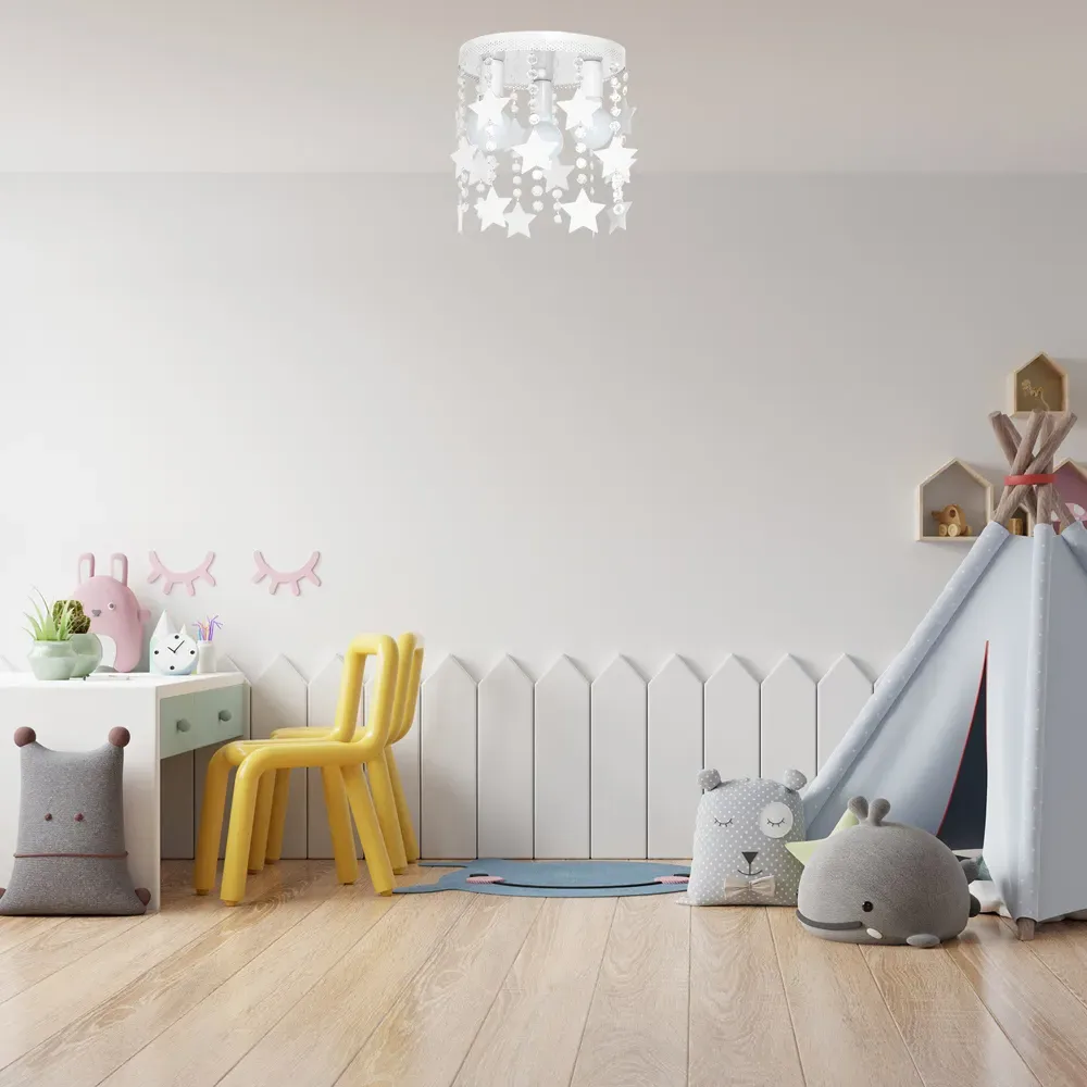 Star Ceiling Lamp - White, Alloy