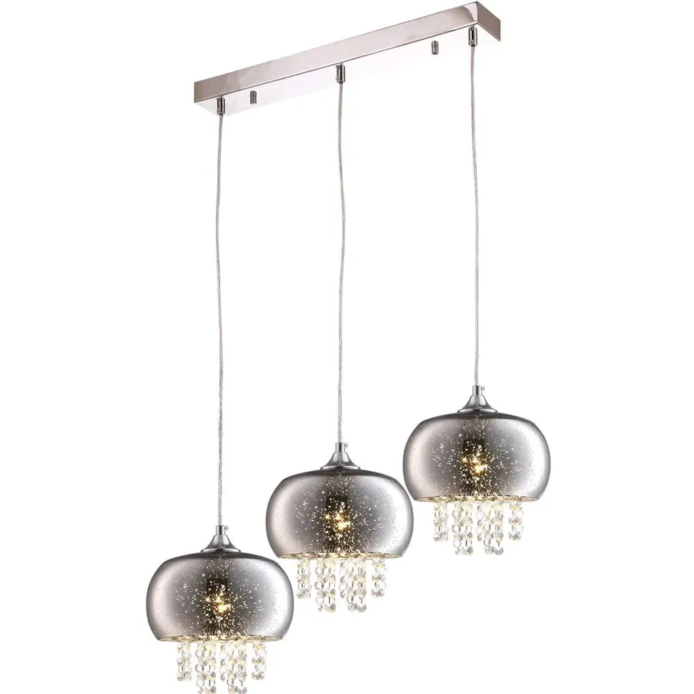 Starlight Pendant Lamp - Silver, Glass