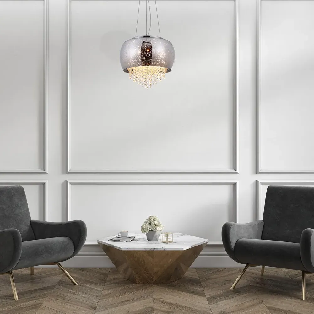 Starlight Pendant Lamp - Silver, Glass