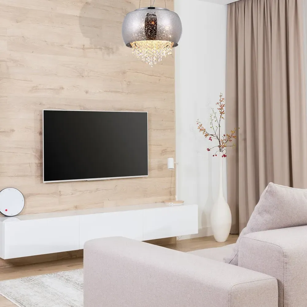 Starlight Pendant Lamp - Silver, Glass