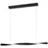 Swirl Longitudinal LED Pendant Lamp - Black