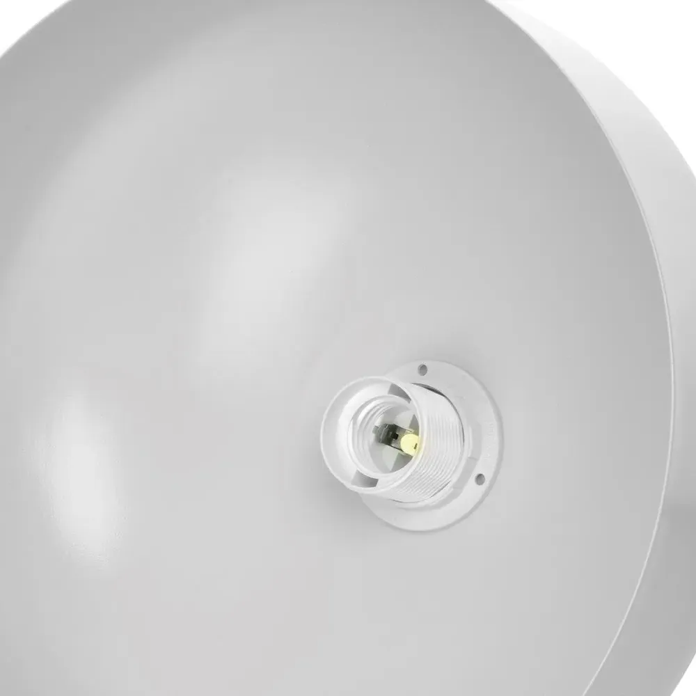 Taylor Pendant Lamp with Wood Accents - White