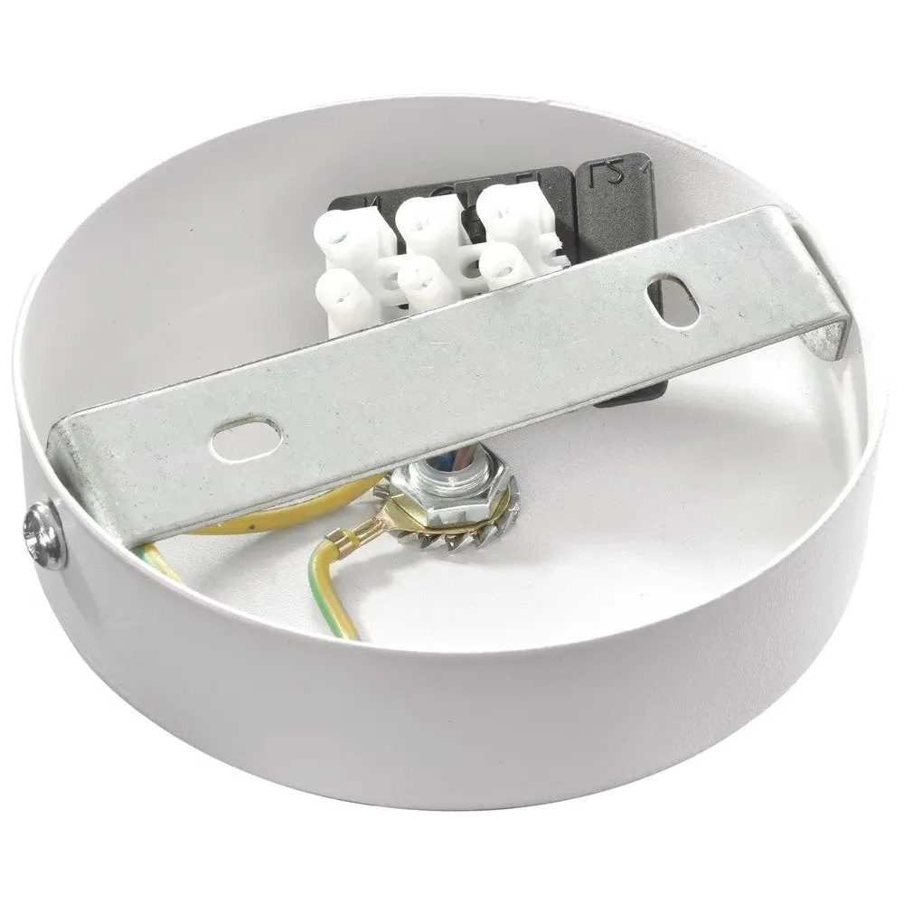 Taylor Pendant Lamp with Wood Accents - White