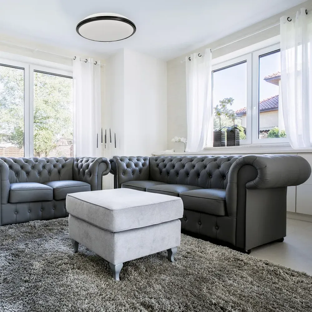 Terma Round LED Ceiling Lamp - Black