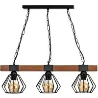 Ulf Wood Pendant Lamp - Black