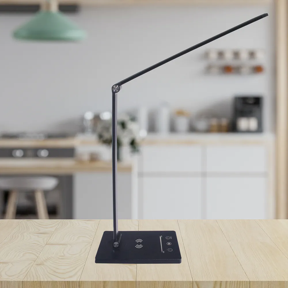 Vario Desk Lamp with Wireless Charging - Black