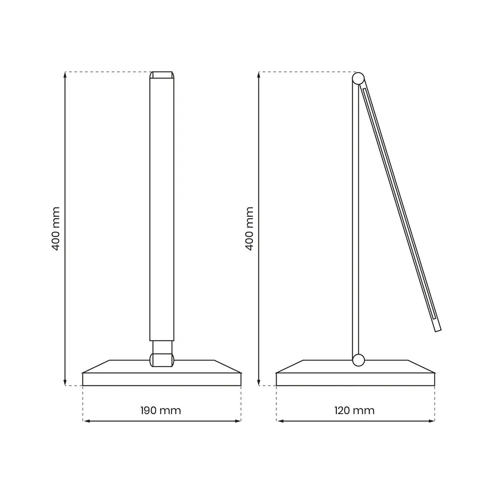 Vario Desk Lamp with Wireless Charging - White
