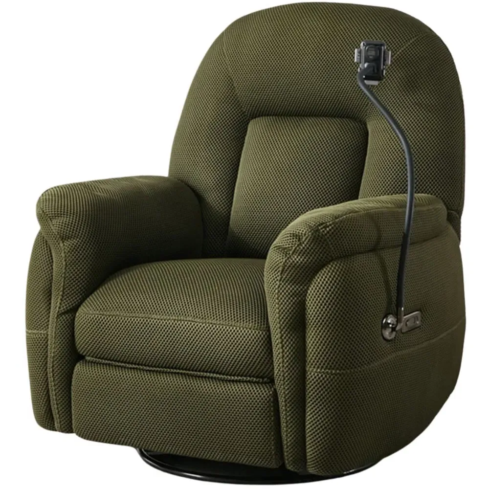 Reclining Chair with Phone Holder - Green