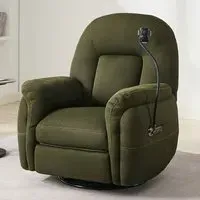 Reclining Chair with Phone Holder - Green