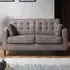 2-Seater Sofa with Button Tufting - Grey
