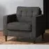 Enjoy Armchair with Button Tufting - Grey