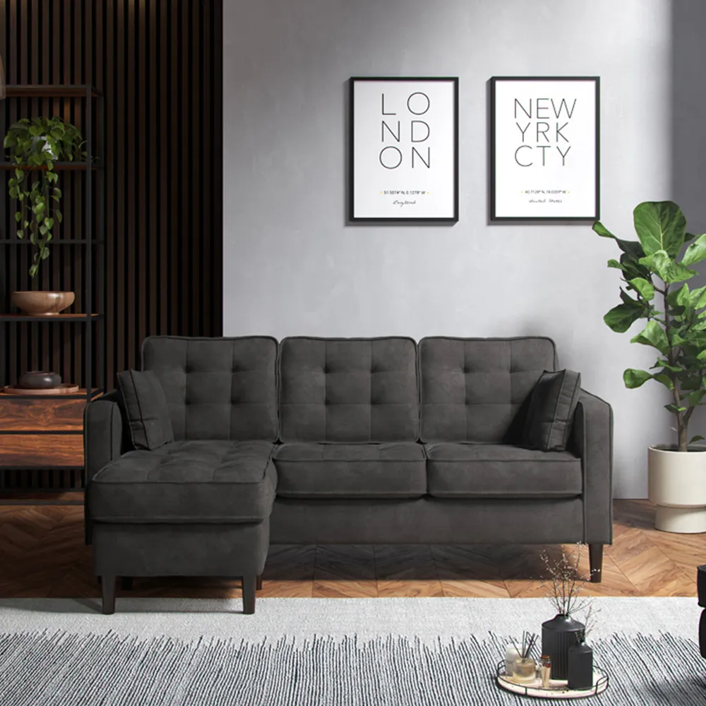 Enjoy Reversible Chaise Sofa - Graphite