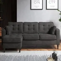 Enjoy Reversible Chaise Sofa - Graphite