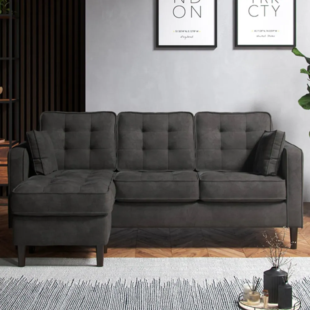 Enjoy Reversible Chaise Sofa - Graphite