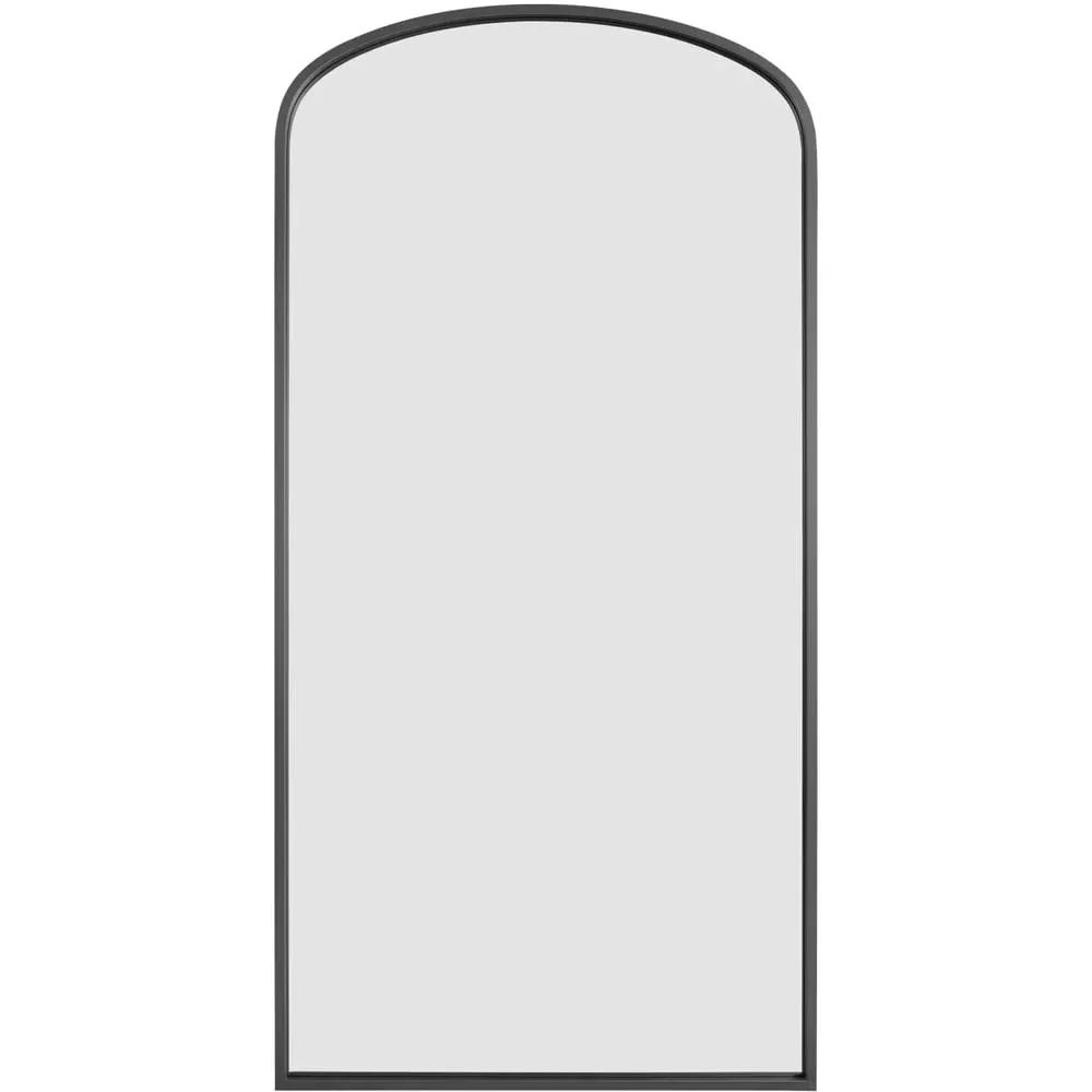 Angustus Arched Leaner Wall Mirror - Black