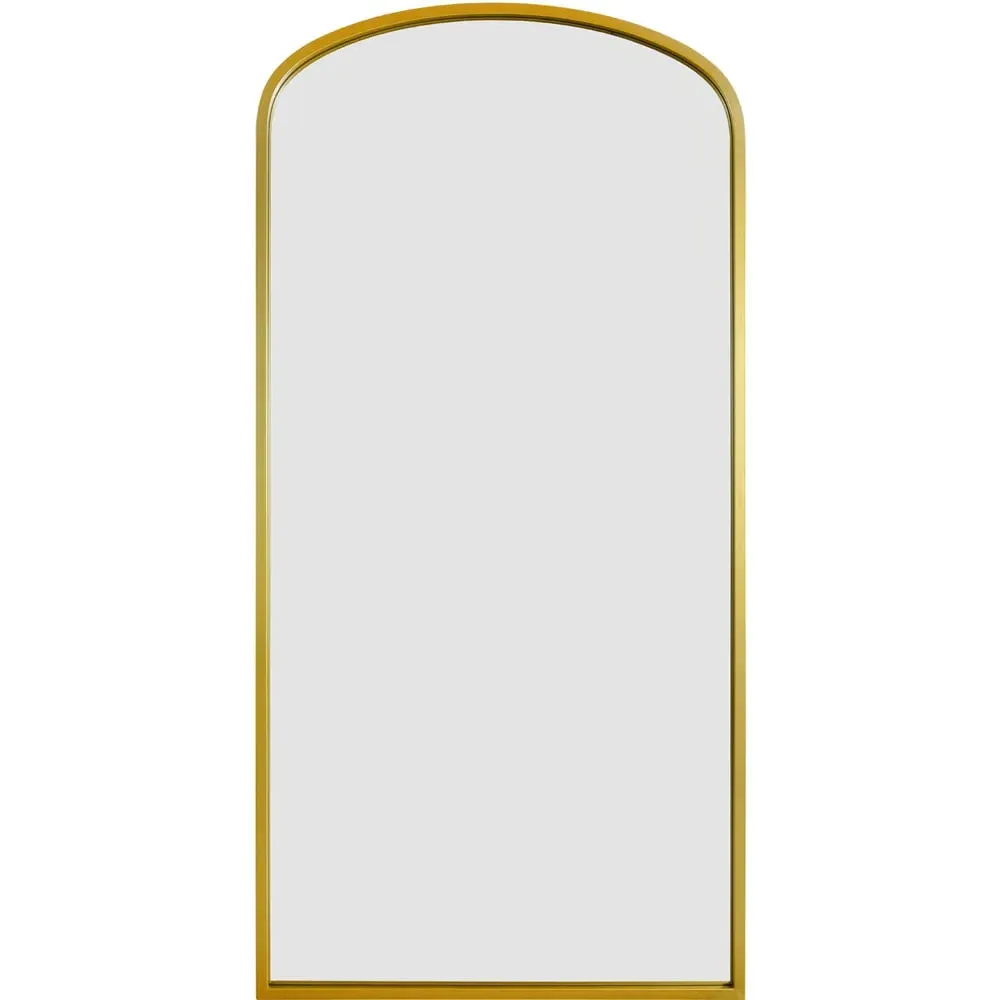Angustus Arched Leaner Wall Mirror - Gold