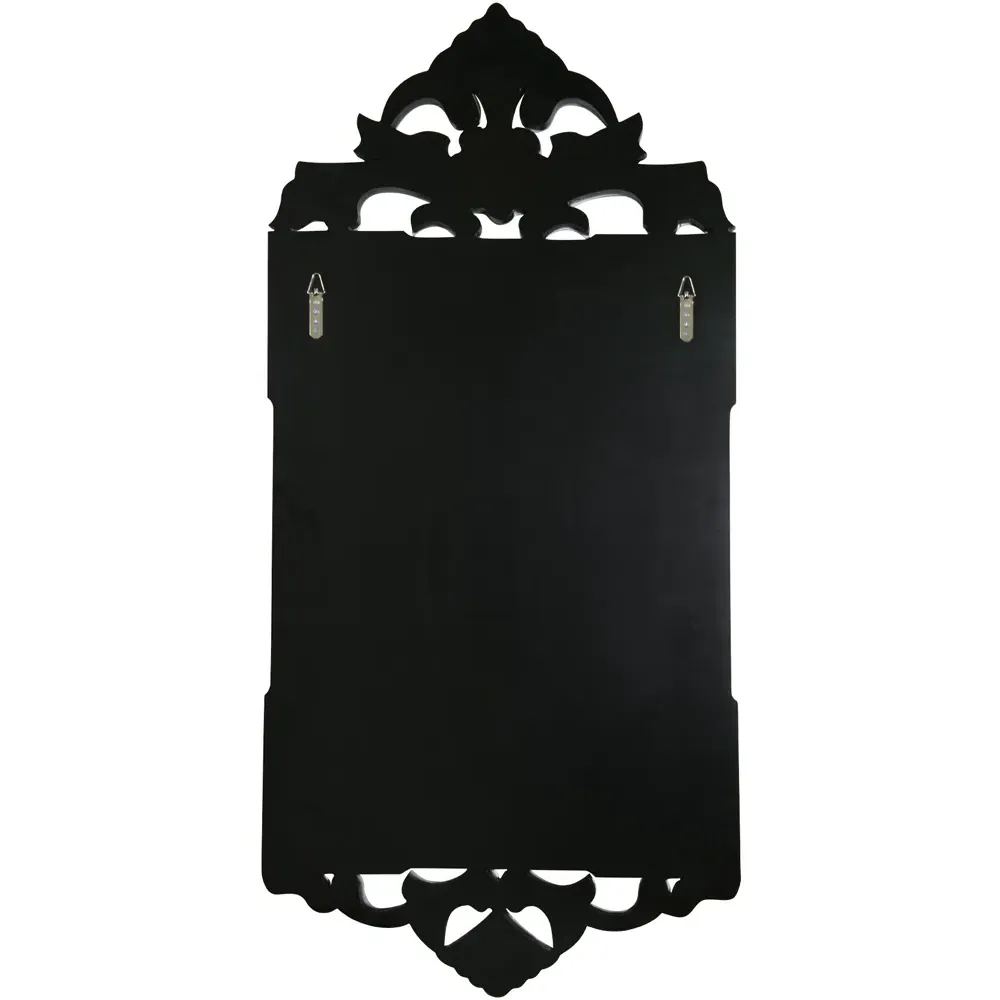 Antique Baroque Wall Mirror - Black