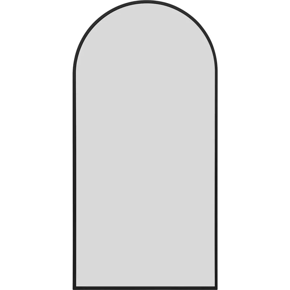 Arcus Arched Leaner Wall Mirror - Black